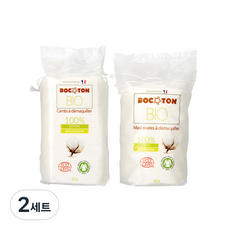 BOCOTON 化妝棉 方形 40片+橢圓形 40片組, 2組