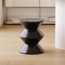 모코아 모래시계 스툴 3단, 블랙, 1개