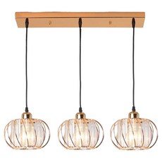 Honey Comb 工業風玻璃水晶餐廳吊燈 簡約時尚 1入, 金色