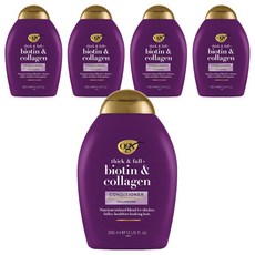 OGEX NIP & FULL PLUS 生物素 & 膠原蛋白護髮素, 385ml, 5個