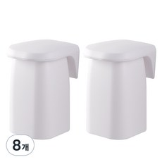 모나코올리브 모던 심플 자석 양치컵, 화이트, 8개