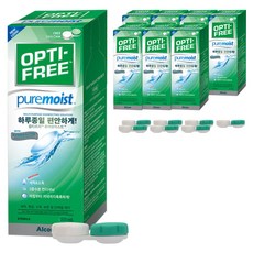 옵티프리 퓨어모이스트 렌즈세정액 + 렌즈케이스, 300ml, 8개