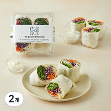 꾹쿡 올리브치킨 랩샌드위치 2입, 573g, 2개