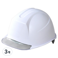 東明 建築工地 頭部保護 新盔型 透明窗 安全帽 白色 DMS-M-3001 AM-841, 3個