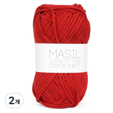 Knitt Masil毛線, 16暗紅色, 2個