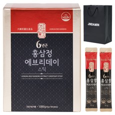 Jindamin 6年根紅蔘精Everyday隨身條 100入, 1000g, 1個