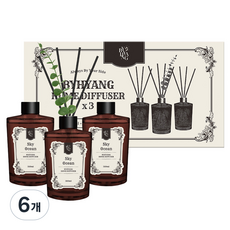 바이향 대용량 홈 디퓨저, 6개, 510ml, 스카이오션