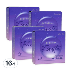 닥터카리나 피에스타 콘돔 판타스틱 프로 스킨 001, 5개입, 16개