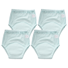 Bebehome居家生活 6層紗紗布學習褲/透氣親膚尿布褲 14~23kg, 綠色, 4件