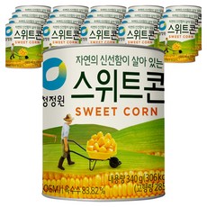 청정원 스위트콘 통조림, 340g, 20개