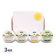 단심 건강차 4종 선물세트, 3세트, 작두콩차 10p + 우엉차 10p + 귤피차 10p + 모링가차 10p