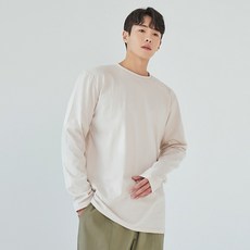 빅사이즈클럽 남성용 WAW 오버싱글 긴팔 티셔츠