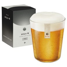 하로로 호로요이 시즈쿠 울트라 슬림 유리 맥주잔, 1개