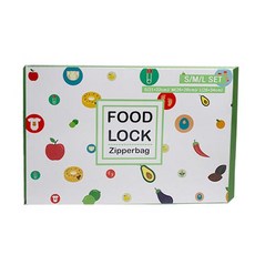 Food lock 真空拉鍊袋 3 種 x 10p, 1套