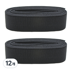 해피베어스 고무줄 30mm, 블랙, 12개