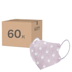 COMFIZ 康菲 兒童3D醫療口罩 3~7歲, 兔兔寶貝, 30片, 2盒