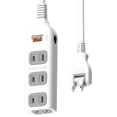 PowerWork 動力工廠 3+1座2P延長線, CT-2042, 4.5m, 1組, 白色, 1條