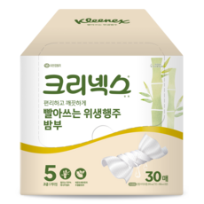 Kleenex 多用途可水洗竹纖維衛生紙巾 最高級型, 1個, 30入
