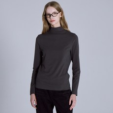 베이직하우스 여성용 하이넥 스판 긴팔 티셔츠 LATS0219