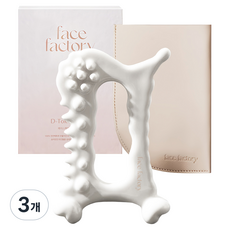 페이스팩토리 디톡 괄사 마사저, 3개, 화이트