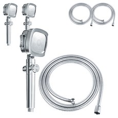 생활의신 4단 고수압 샤워기 + 샤워줄 세트, 3세트