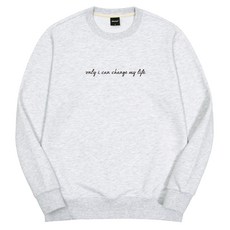 okstar 男女通用 Life Lettering 特殊雙面布料大學T