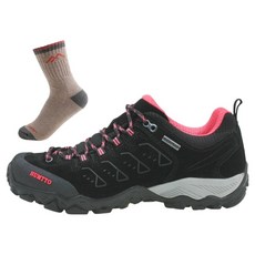 Humtto 皮革鞋面徒步鞋 19066B 女式 + Knock Camp ROYBONBIRR 襪子