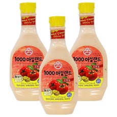 오뚜기 1000아일랜드드레싱, 3개, 500g
