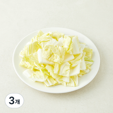 국내산 간편 배추 사각썰기, 3개, 300g