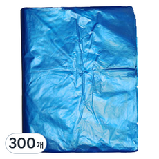 可回收平板塑膠袋 47 藍色, 20L, 300個