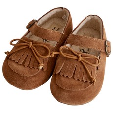 balsori 中性款繫帶麂皮樂福鞋