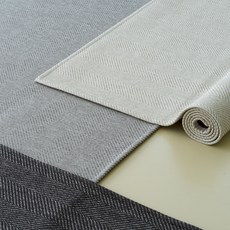 인룸 사이잘룩 헤링본 자카드 러그