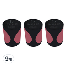 폼텍 마이스티커 도트 50mm 1롤, 17 BURGUNDY, 9개