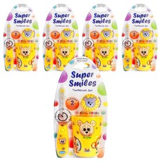 Vibright LED牙刷+牙刷杯+牙刷頭套套組黃熊, 5組