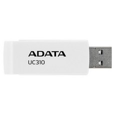 ADATA 威剛 UC310 白色 64GB USB3.2 無蓋旋轉隨身碟，高速傳輸，簡約便攜, 1個