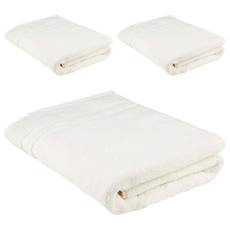 LIFE 來福牌 簡單素色毛巾 HS0526 76 x 33cm 面巾, 原棉, 3條