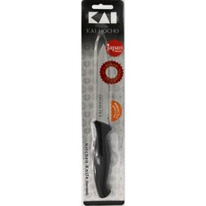KAI 貝印 in5016 廚房用刀附齒11.2cm (黑) 144093, 1入, 黑, 11.2cm