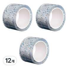알로데 스팽글 버블 양면테이프 3cm x 5m, TYPE03 블루, 12개