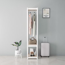 홈던트하우스 국내 제조 업그레이드형 무볼트 조립식 3단 1행거, 화이트