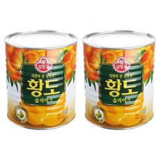 오뚜기 황도 슬라이스, 3kg, 2개