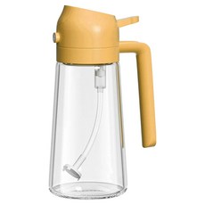 Couselect 玻璃霧化油瓶 55 x 75 x 180mm 黃色, 1個, 470ml