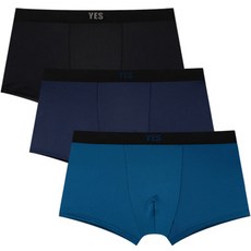 韓國 Yes 男用日常柔軟四角褲3件組