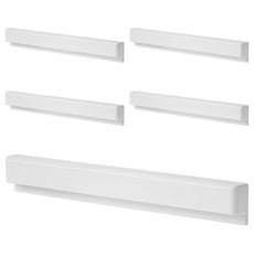 인앳홈 벽부착 롱 치약 튜브 클립, 화이트, 5개