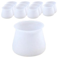 防滑腳椅套12入組 3.2 x 3.5 x 3.8cm, 透明毛氈款, 1組