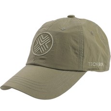 TECH SKIN 刺繡Logo棒球帽, 卡其色