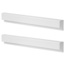 壁掛式長牙膏管夾，可整理牙刷用品, 白色, 2個