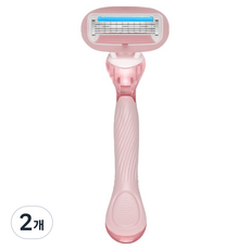 Market Ring 女性用簡約除毛刀 粉紅色 13 x 5.2 cm, 2個