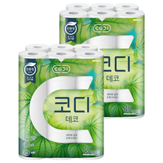CODI Deco 雙層捲筒衛生紙 45 m, 24入, 2個