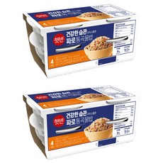 햇반 건강한 습관 라이스플랜 파로 통곡물밥, 190g, 8개