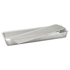 de Buyer 畢耶 專業不鏽鋼長方形氣孔塔派模 含不沾烤紙 35 x 10.5 x 3.5cm(活動式), 1個, 不鏽鋼色
